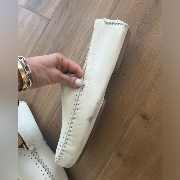 Bruno Magli White leather slip on. main image 10